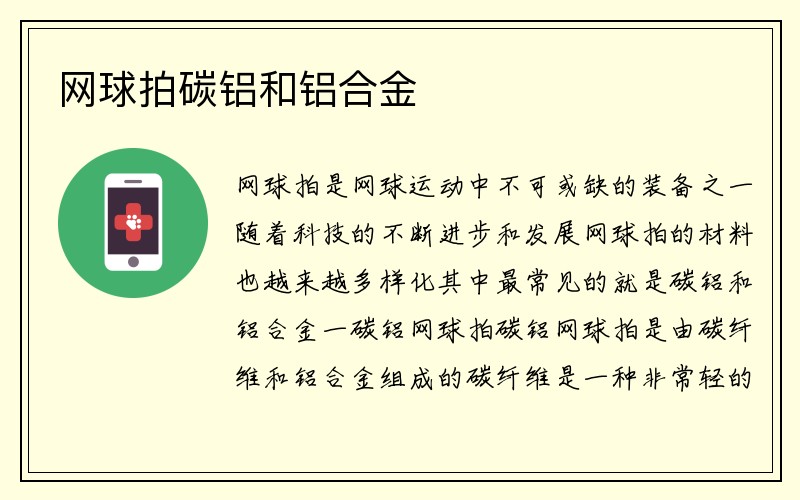 网球拍碳铝和铝合金